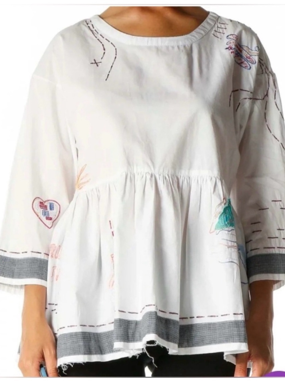 Anthropologie Holding Horse World Traveler Peplum Blouse S